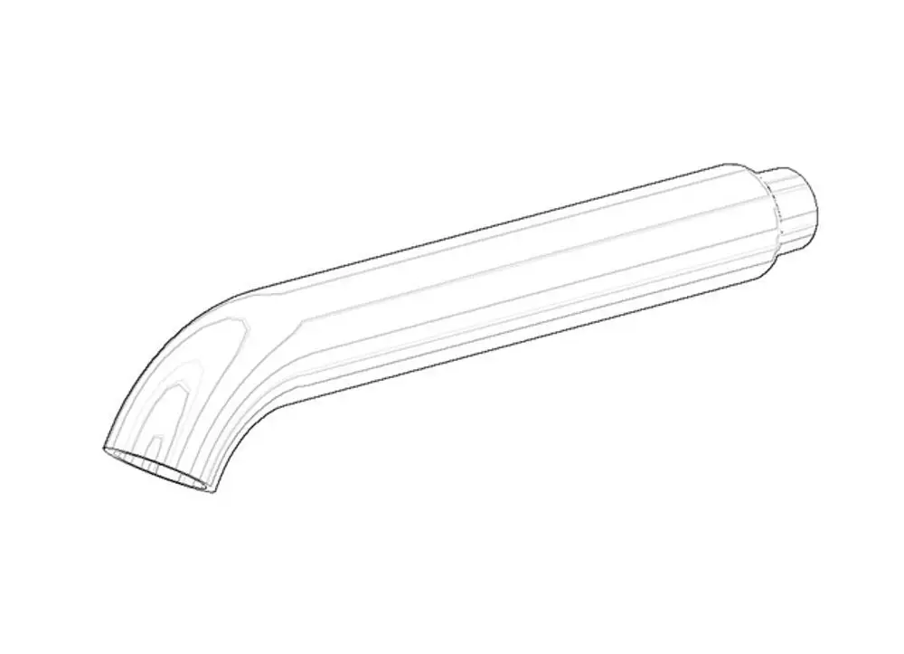 DORNBRACHT Auslauf ERSATZTEILE 091106073 28 x 228 x 45 mm Platin gebürstet, 091106073-06 Galeriebild 1